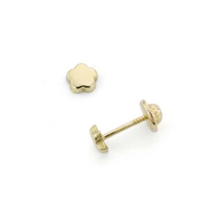 Pendientes de oro con forma de flor